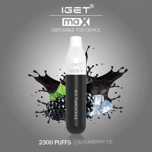 iget max blackberry ice 2300 puffs