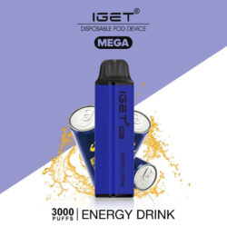 IGET Mega energy drink 3000 puffs