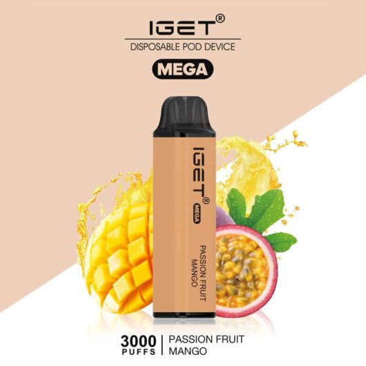 IGET Mega passion fruit mango 3000 puffs