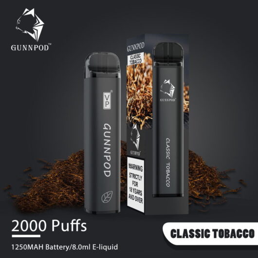 GUNNPOD - CLASSIC TOBACCO - 2000 PUFFS